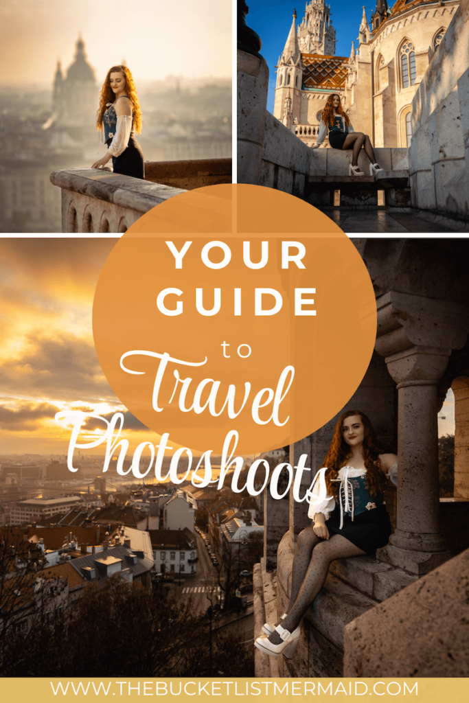 Pinterest pin about travel photoshoots