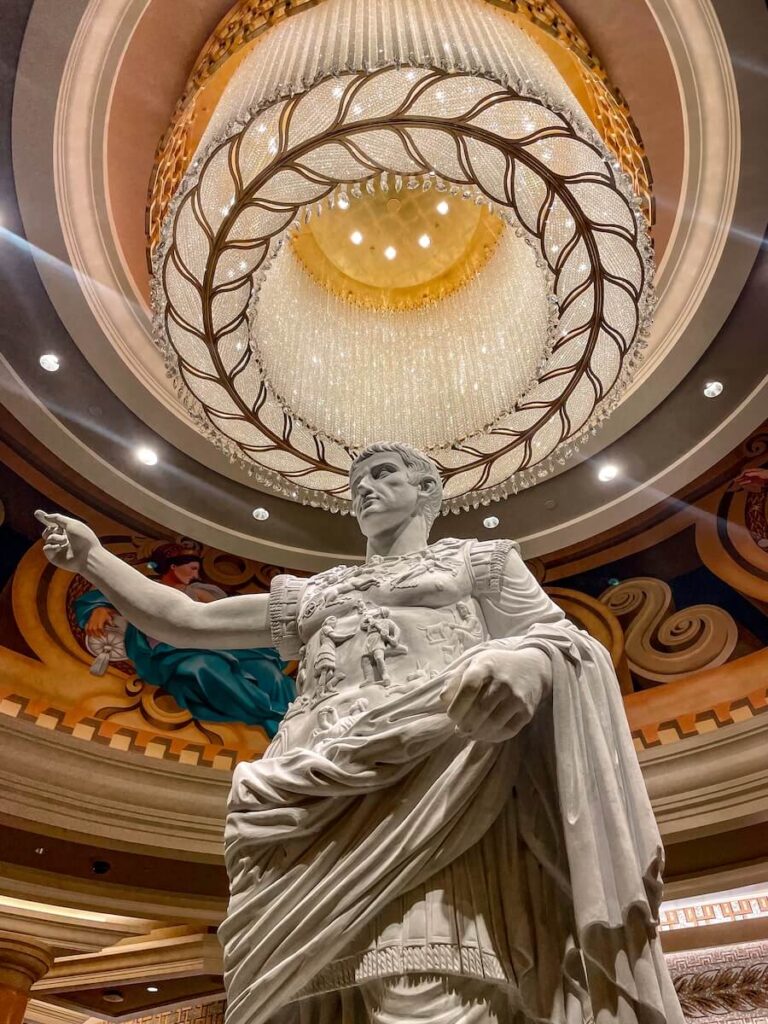 Statue of Ceasar at Ceasar's Palace in Vegas