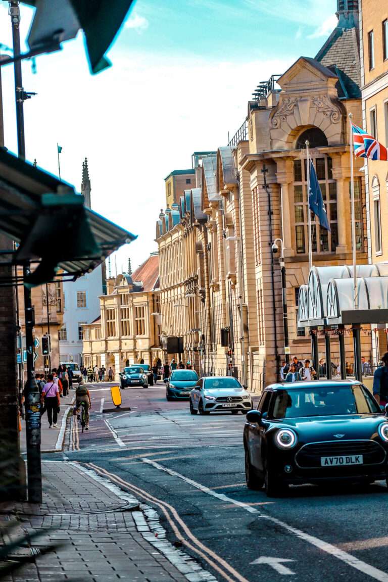 Narrow streets in Cambridge