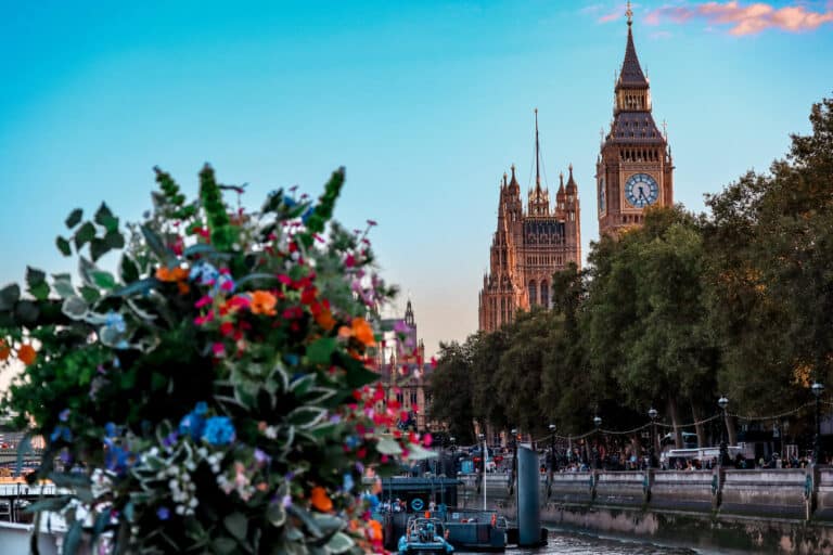 Big Ben and parliament from a river cruise in the United Kingdom for a London Bucket List