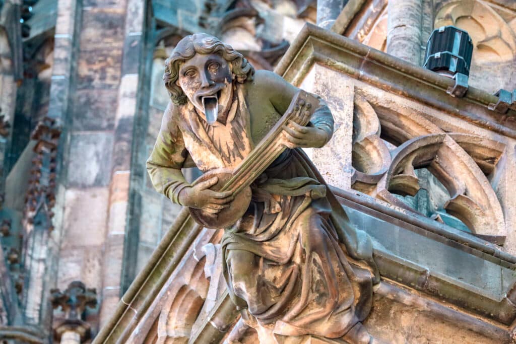 Gargoyle on St. Vitus Cathedral in Prague