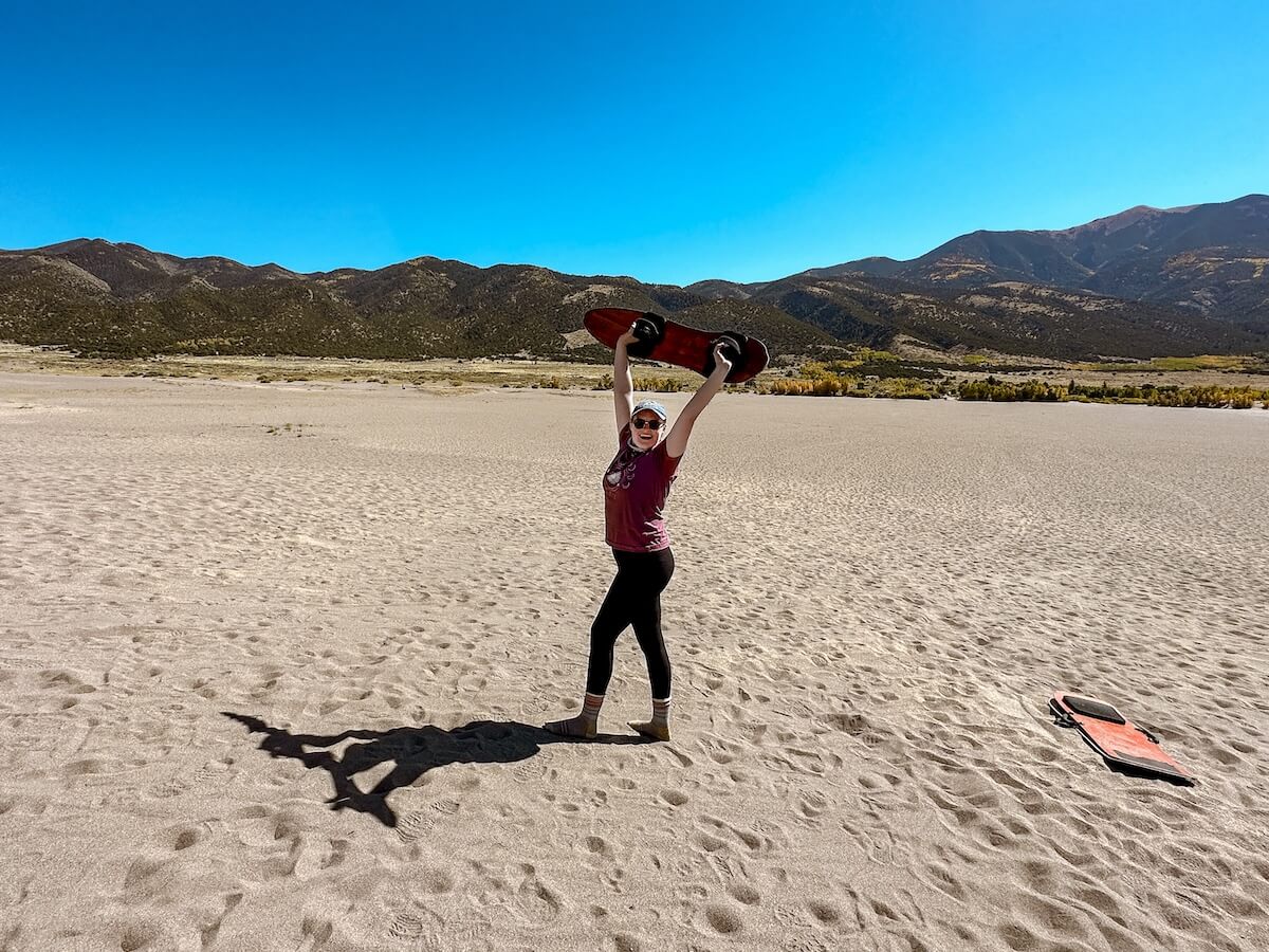 Sandboarding The Great Sand Dunes: Review and Guide