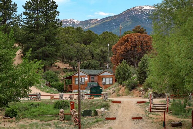 Arrowhead Point Resort Cabin with mountain view in the back