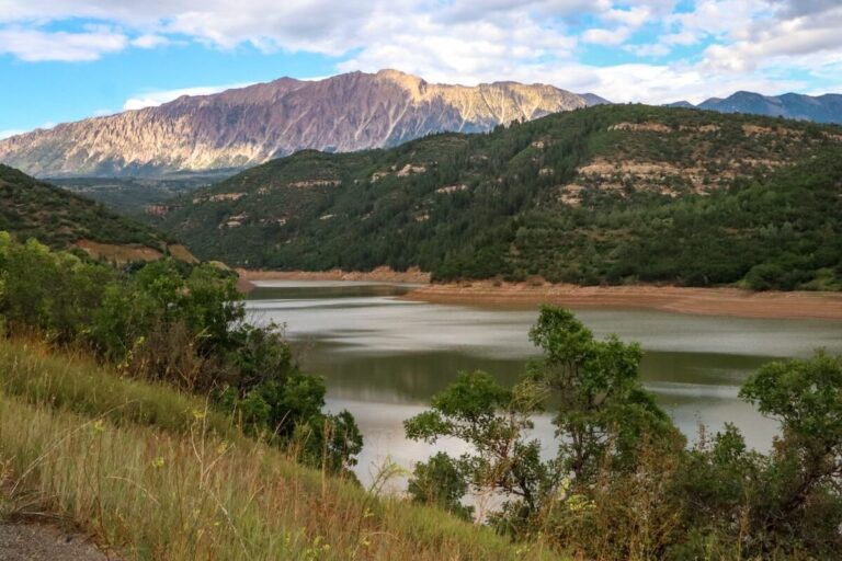 An overlook of Paonia State Park and Reservoir