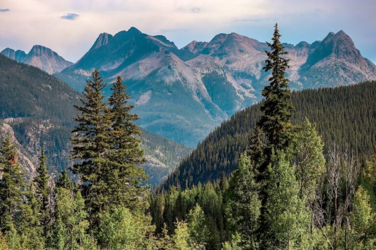 Mountain view on the Million Dollar Highway heading to Durango