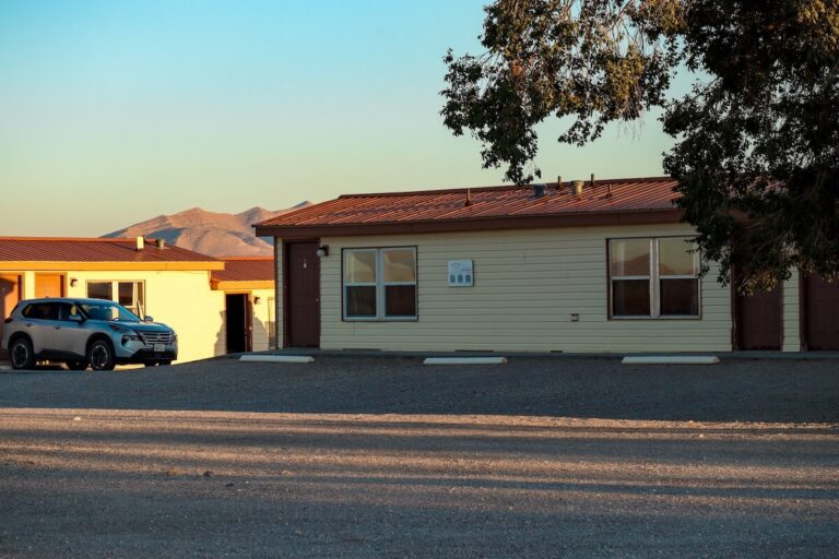 The motel at Border Inn Casino in Nevada and Utah