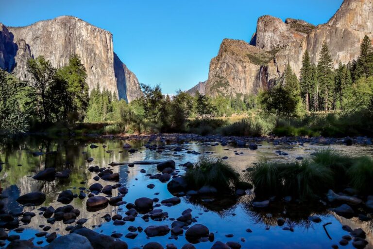 View of Yosemite Valley in Yosemite National park, California