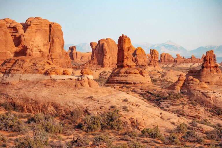 Rocks in the Garden of Eden in for an Arches national Park Guide